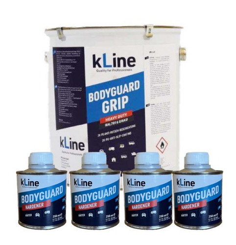 kLine Bodyguard GRIP RALxxxx Sonderfarbe Set 5 kg Dose + 4 x 250 ml Härter