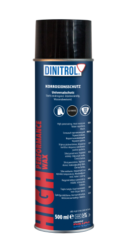 Dinitrol High Performance Wax HR- & UBS 500 ml Spray Schwarz