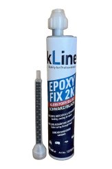 kLine Epoxy Fix 2K-Klebstoff 195 ml Coax Kartusche uTAH inkl. 2 Mischer Schwarz