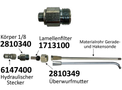 Körper 1/8 TT Außengewinde für Mundstücke