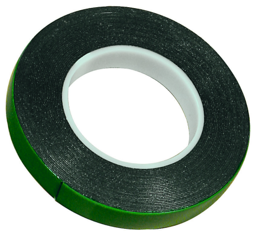 Doppelseitiges Klebeband 19 x 1 mm, 10 lfm Schwarz