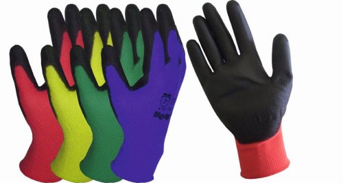 Handschuh Allround ohne Noppen grau - Größe 11