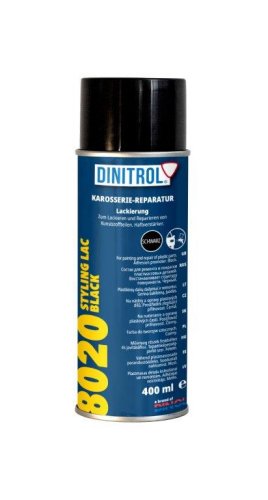 Dinitrol 8020 Kunststoff-Stylinglack 400 ml Spray Schwarz